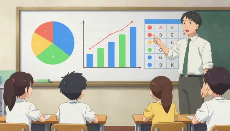 Visual representation of "chart" - A visual display of information, usually in the form of a diagram, graph, or table