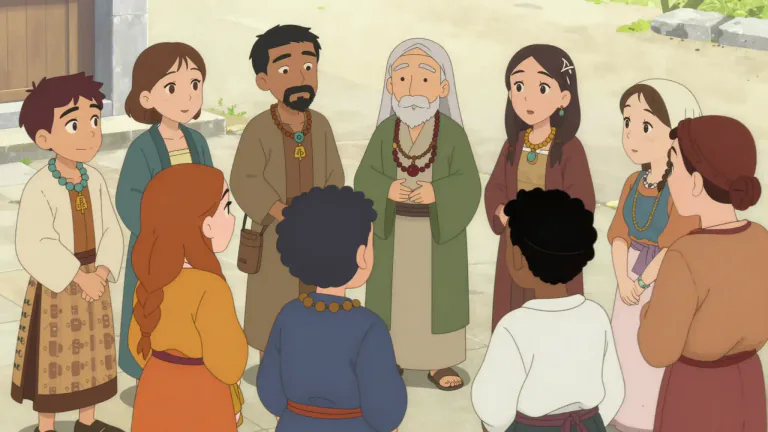 Visual representation of "ethnic" - Relating to a group of people who share a specific culture, religion, language, or race.