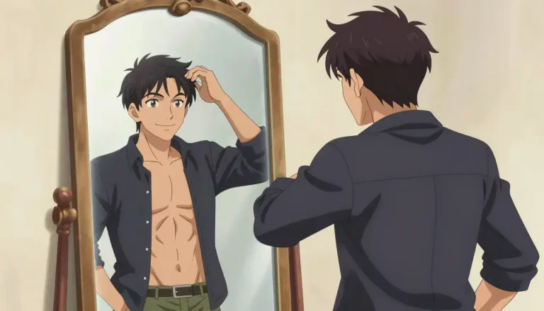 Visual representation of "narcissistic" - Having an excessive or erotic interest in oneself and one's physical appearance.