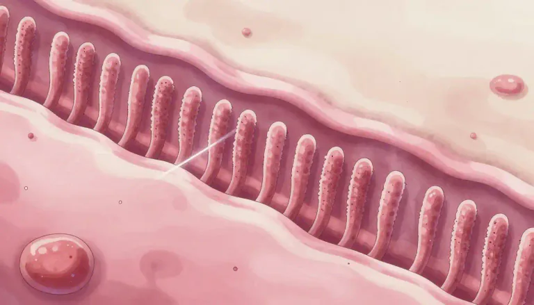Visual representation of "ciliated" - Having tiny hair-like structures called cilia that are used for movement or sensing.