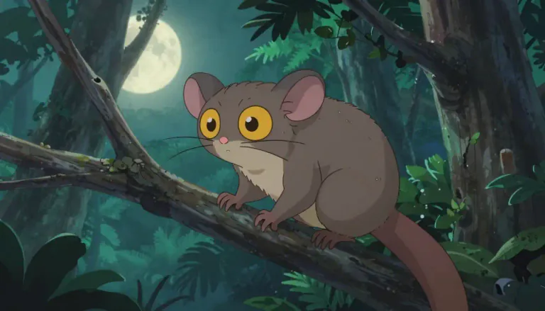 Visual representation of "loris" - A small nocturnal primate with large eyes, found in tropical Asia and Africa, known for its slow movement.