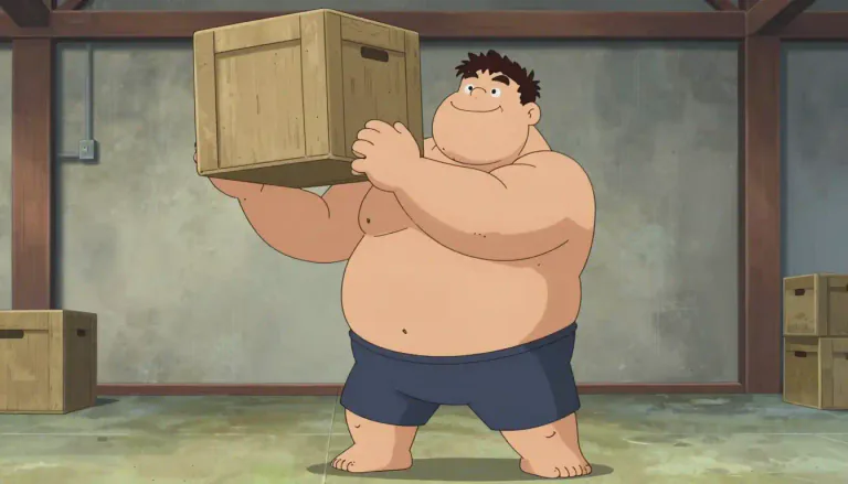 Visual representation of "burley" - A term used to describe a person who is strong and heavyset, often with a substantial build.