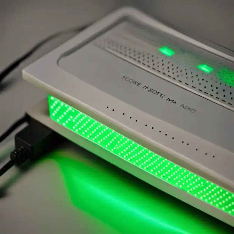 Visual representation of "lamp" - In computing, an indicator light on an electronic device.