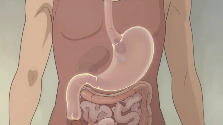 Visual representation of "abdomen" - The part of the body that contains the stomach, intestines, and other organs. It is located between the chest and the hips.