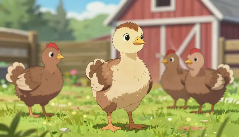 Visual representation of "poult" - A young domestic bird, especially a turkey.