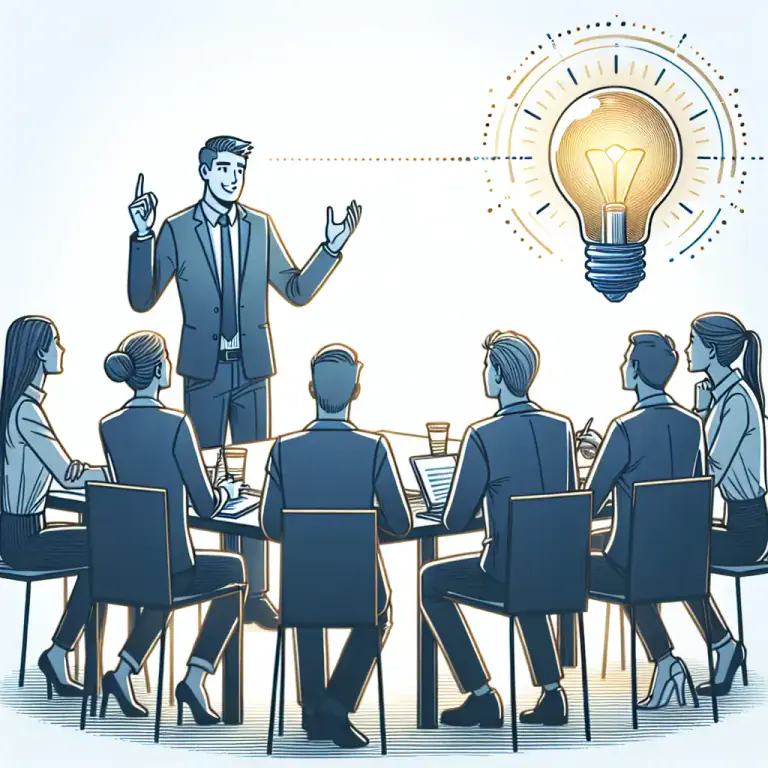 Visual representation of "interpose" - To introduce an idea or opinion into a discussion