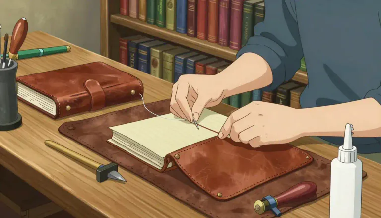 Visual representation of "bookbinder" - A person who is in charge of binding books, often for libraries, individuals, or businesses.