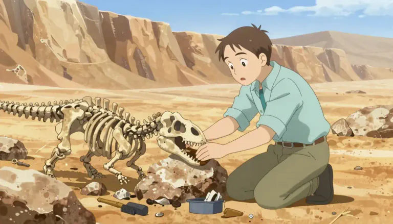 Visual representation of "paleontological" - Relating to paleontology or the study of fossils.