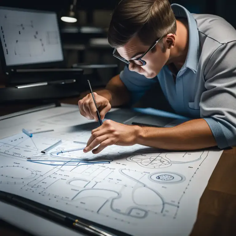 Visual representation of "think out" - To consider or think carefully about a plan, idea, or decision, making sure that you have not overlooked any details