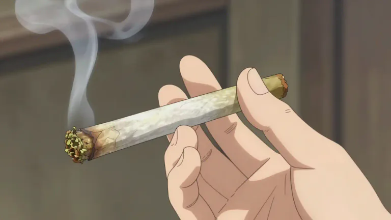 Visual representation of "doobie" - A marijuana cigarette or joint.
