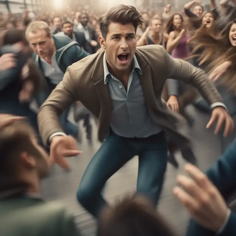 Visual representation of "cannon" - Move quickly and seemingly uncontrollably, striking someone or something suddenly and hard