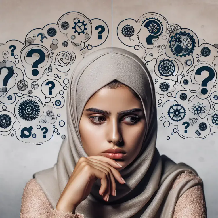 Visual representation of "reckon with" - To consider something seriously or properly