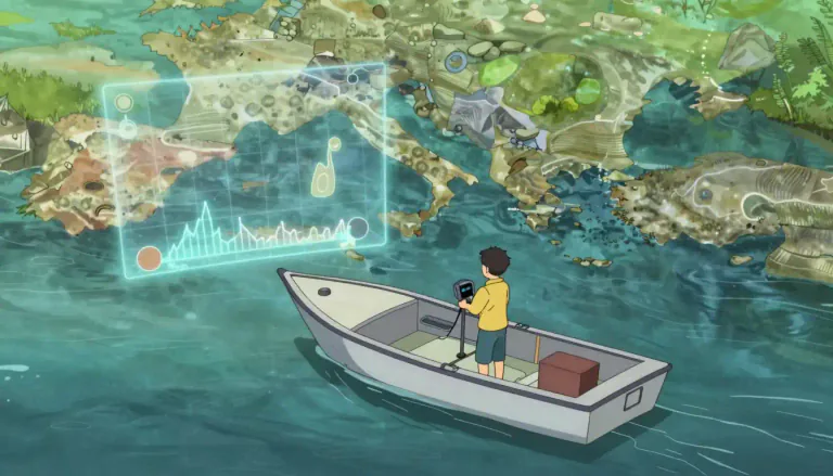 Visual representation of "hydrographic" - Related to the study and mapping of bodies of water.