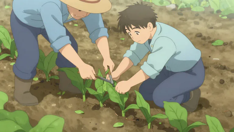 Visual representation of "defoliate" - To remove the leaves from a tree or plant.