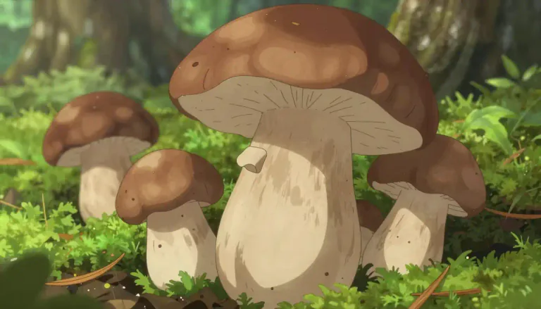 Visual representation of "porcini" - A type of large edible mushroom with a brown cap, often used in cooking.