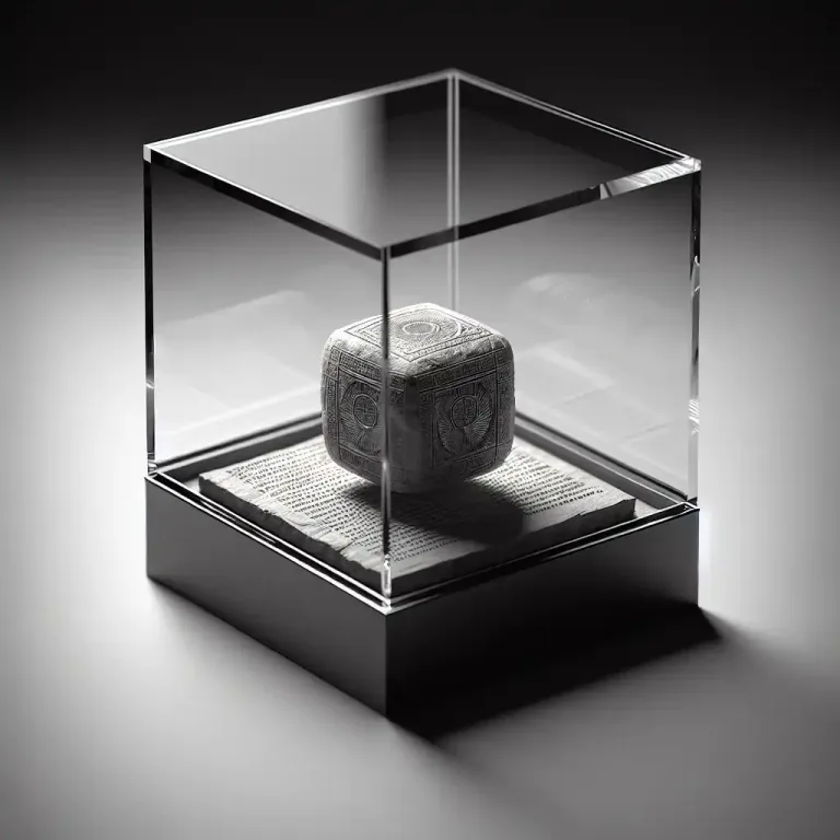 Visual representation of "lay in" - To embed or fit something into something else