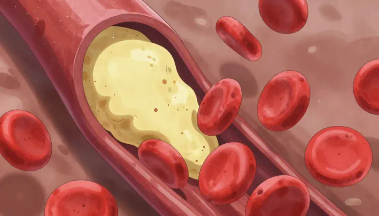 Visual representation of "atheroma" - Atheroma is a deposit of fat and cholesterol in the artery wall that can lead to heart problems.