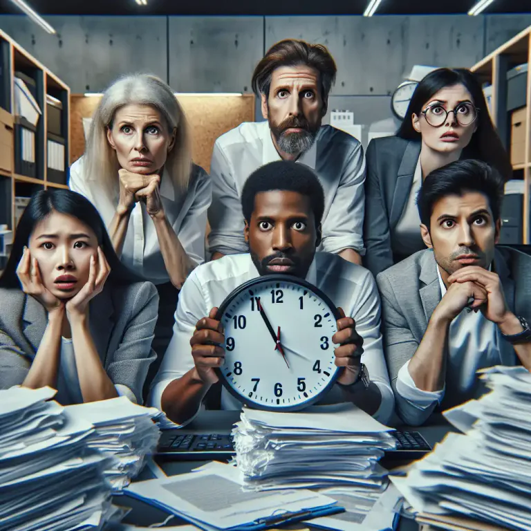 Visual representation of "under pressure" - Feeling stressed because of a lot of demands or responsibility