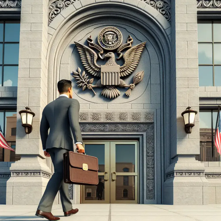 Visual representation of "office" - A section of the government with specific duties and powers