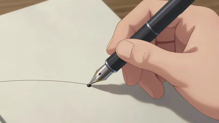 Visual representation of "pen" - A tool for writing or drawing with ink.