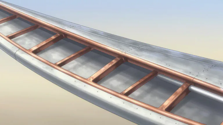 Visual representation of "duralumin" - Duralumin is a strong, lightweight alloy made primarily of aluminum and copper, recognized for its resistance and structural integrity, commonly used in aviation and aerospace applications.