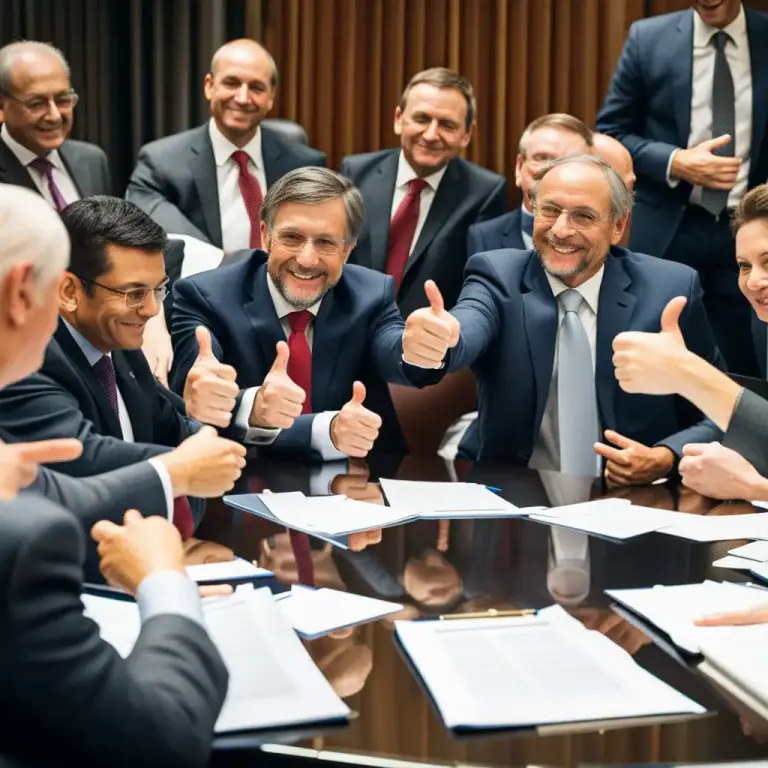 Visual representation of "consensus" - An accepted opinion or decision among a group of people about a specific issue.