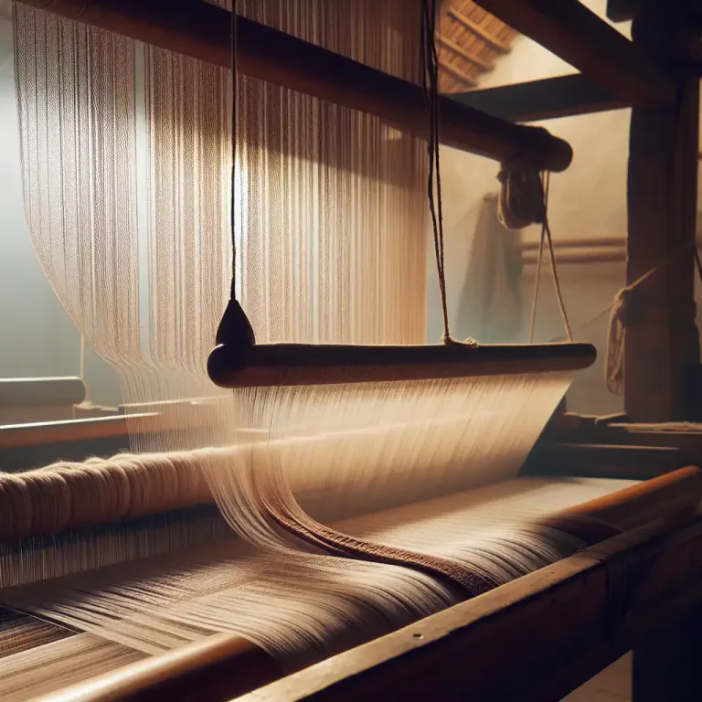 Visual representation of "car" - The piece in a loom that carries the woof back and forth between the warp threads