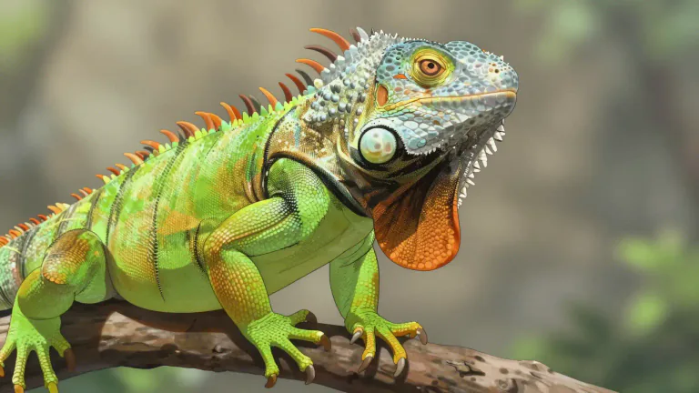 Visual representation of "dewlap" - A flap of loose skin hanging from the neck of some animals, especially reptiles, that is often used for thermoregulation or display.
