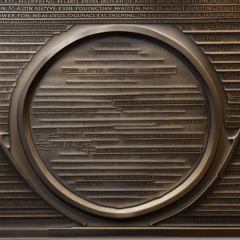 Visual representation of "stereotype" - A method for printing in which a whole page is cast in metal as a relief plate
