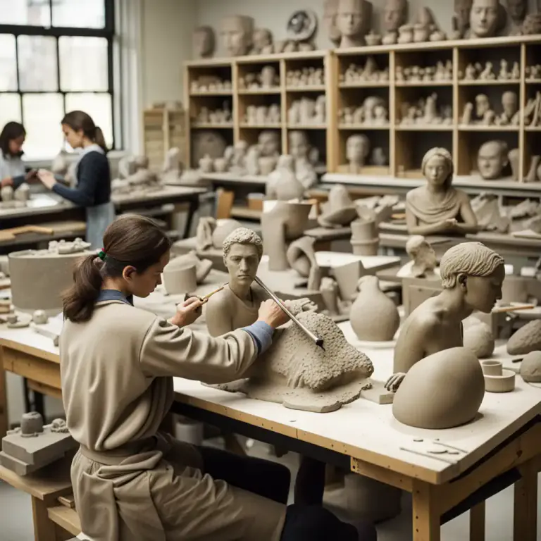 Visual representation of "sculpture" - The art or activity of making sculptures
