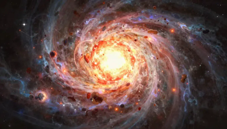 Visual representation of "protostar" - A protostar is a young star that is still in the process of forming and has not yet reached the stage where nuclear fusion occurs.