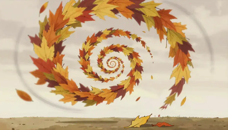 Visual representation of "gyre" - A circular or spiral motion or path.