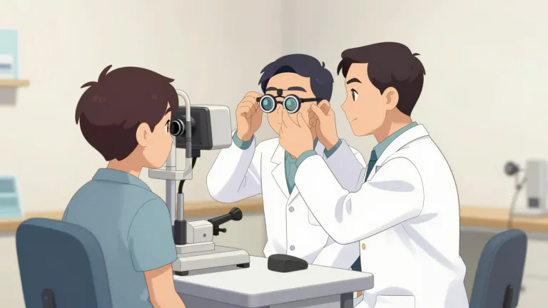 Visual representation of "optometrist" - A person skilled in testing eyes and providing care for vision problems.