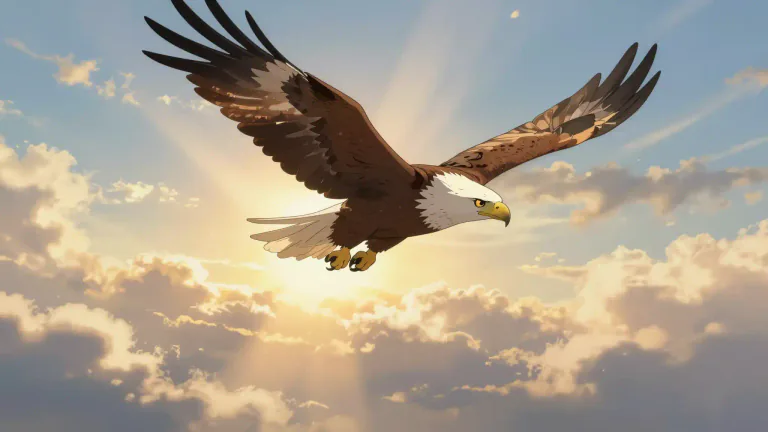 Visual representation of "majestically" - In a grand and impressive manner