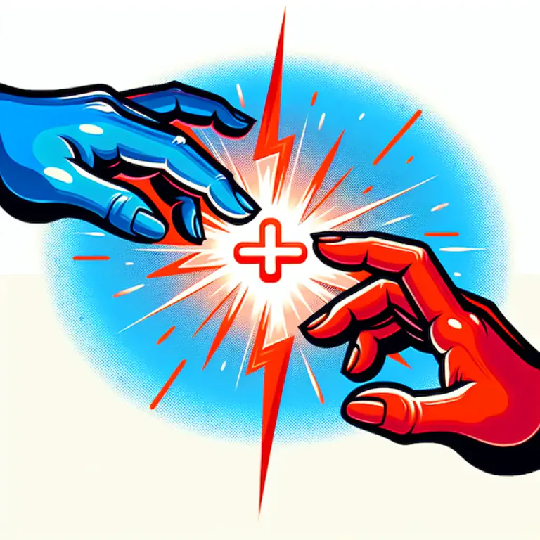 Visual representation of "here and there" - In or to a place not specific or definite.