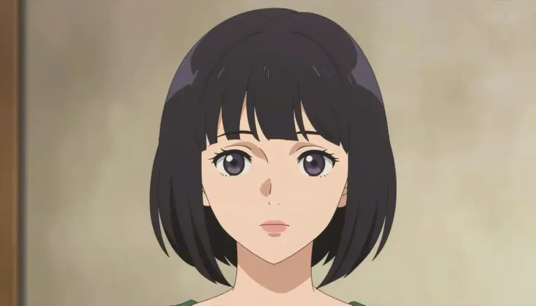 Visual representation of "bob" - A short haircut that is cut straight around the head at about jaw-level.