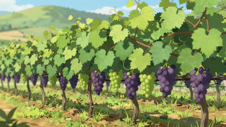 Visual representation of "vinifera" - A species of grapevine that is widely cultivated for producing grapes used in winemaking.