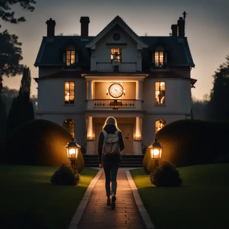 Visual representation of "get back" - To return to a place