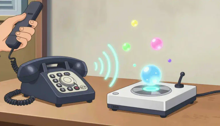 Visual representation of "answerphone" - A device that records messages from callers when the person is unable to answer the phone.