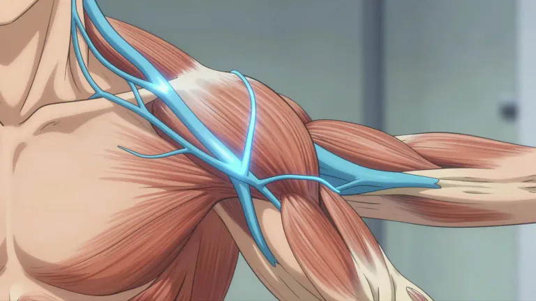 Visual representation of "innervate" - To supply nerves to a part of the body, causing it to function or feel.