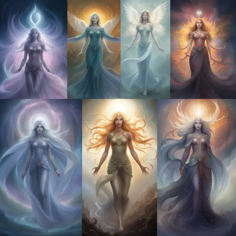 Visual representation of "deva" - In Buddhism, it is a word for a type of non-human being who are more powerful and longer-lived than usual humans.