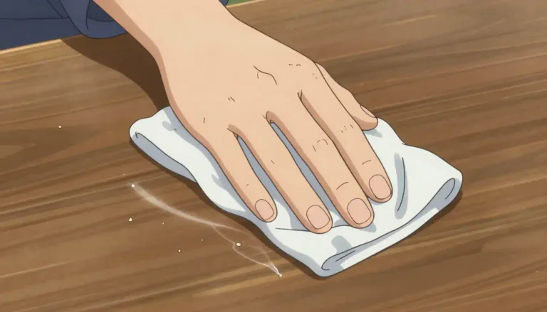 Visual representation of "wipe" - to move a cloth across a surface to clean it