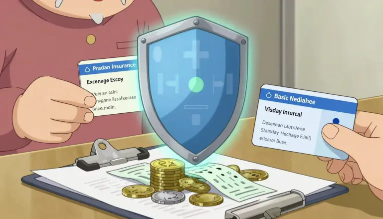 Visual representation of "medigap" - A type of private insurance that helps pay for medical expenses not covered by Medicare.