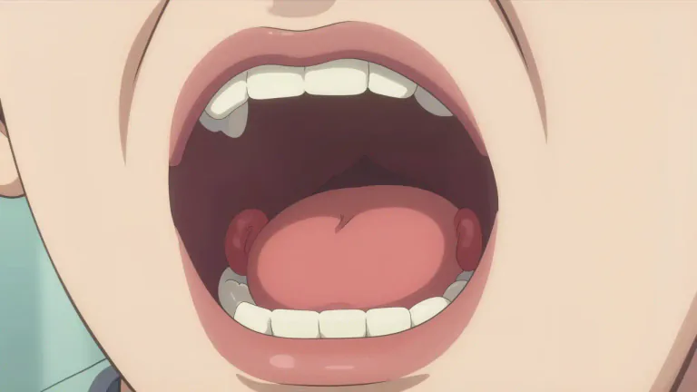 Visual representation of "tonsillar" - Related to the tonsils, which are two masses of lymphatic tissue located at the back of the throat.