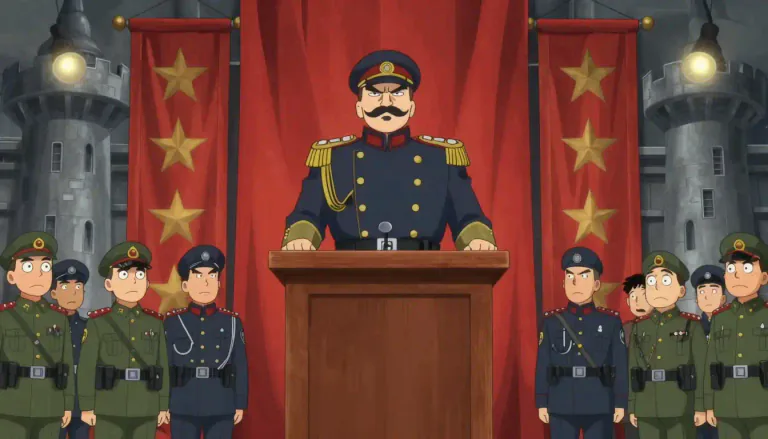Visual representation of "stalinist" - Relating to or characteristic of Joseph Stalin or his policies in the former Soviet Union.