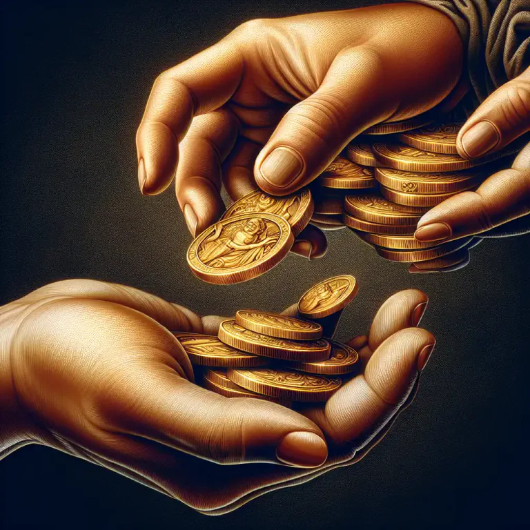 Visual representation of "pay off" - To give someone all the money you owe them