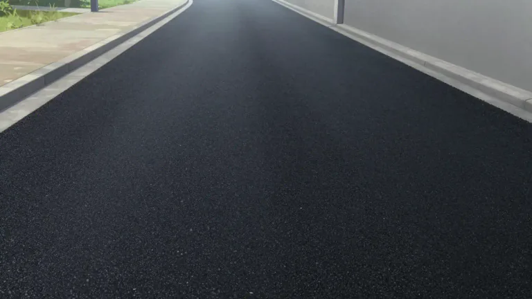 Visual representation of "blacktop" - A hard surface made of asphalt used for paving roads and driveways.