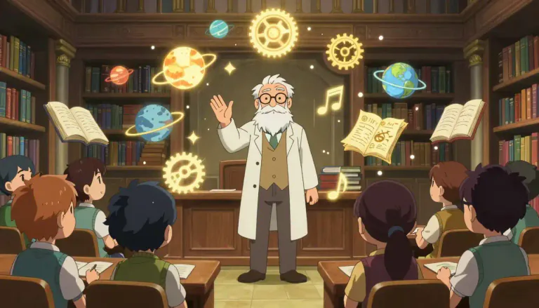 Visual representation of "erudite" - Having or showing a lot of knowledge