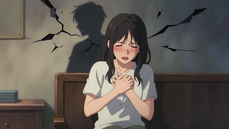 Visual representation of "tear at your heart" - To deeply distress or pain someone emotionally.