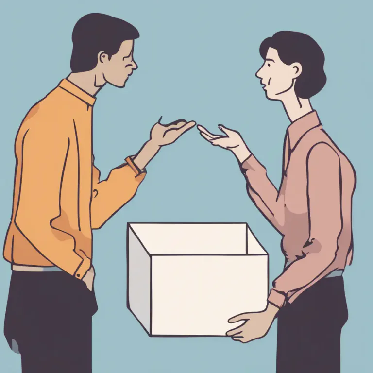 Visual representation of "that’s her/his/their/your problem" - It means that the issue or difficulty under discussion is the responsibility of the person indicated, and not the responsibility of the speaker.